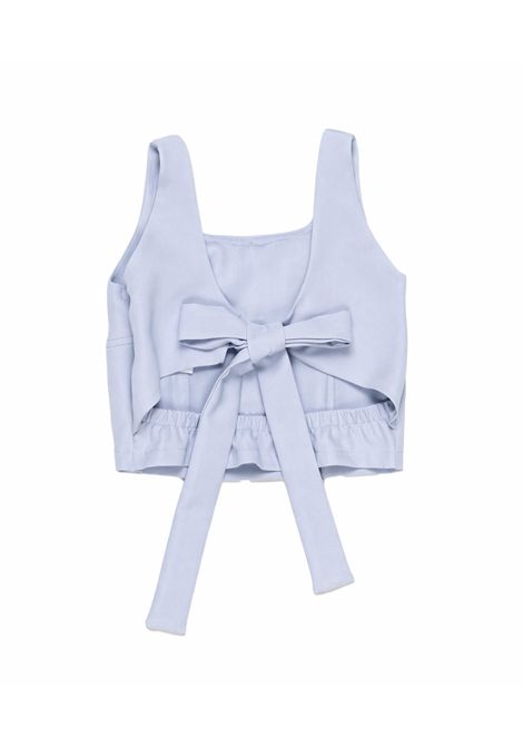 Top con nodo Lù-Lù BY MISS GRANT | LL4159AZZURRO